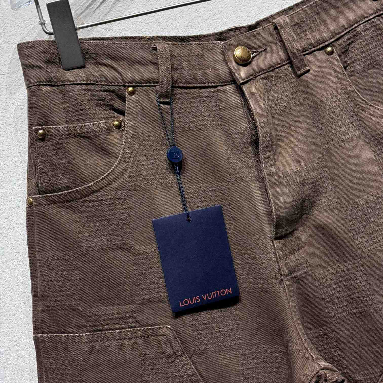 Louis Vuitton Damier Denim Shorts   - 