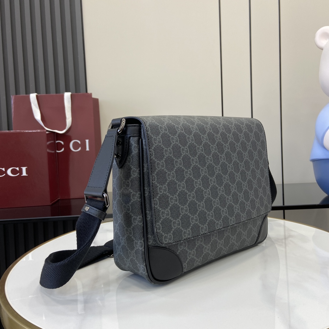 Gucci GG Emblem Medium Crossbody Bag - 
