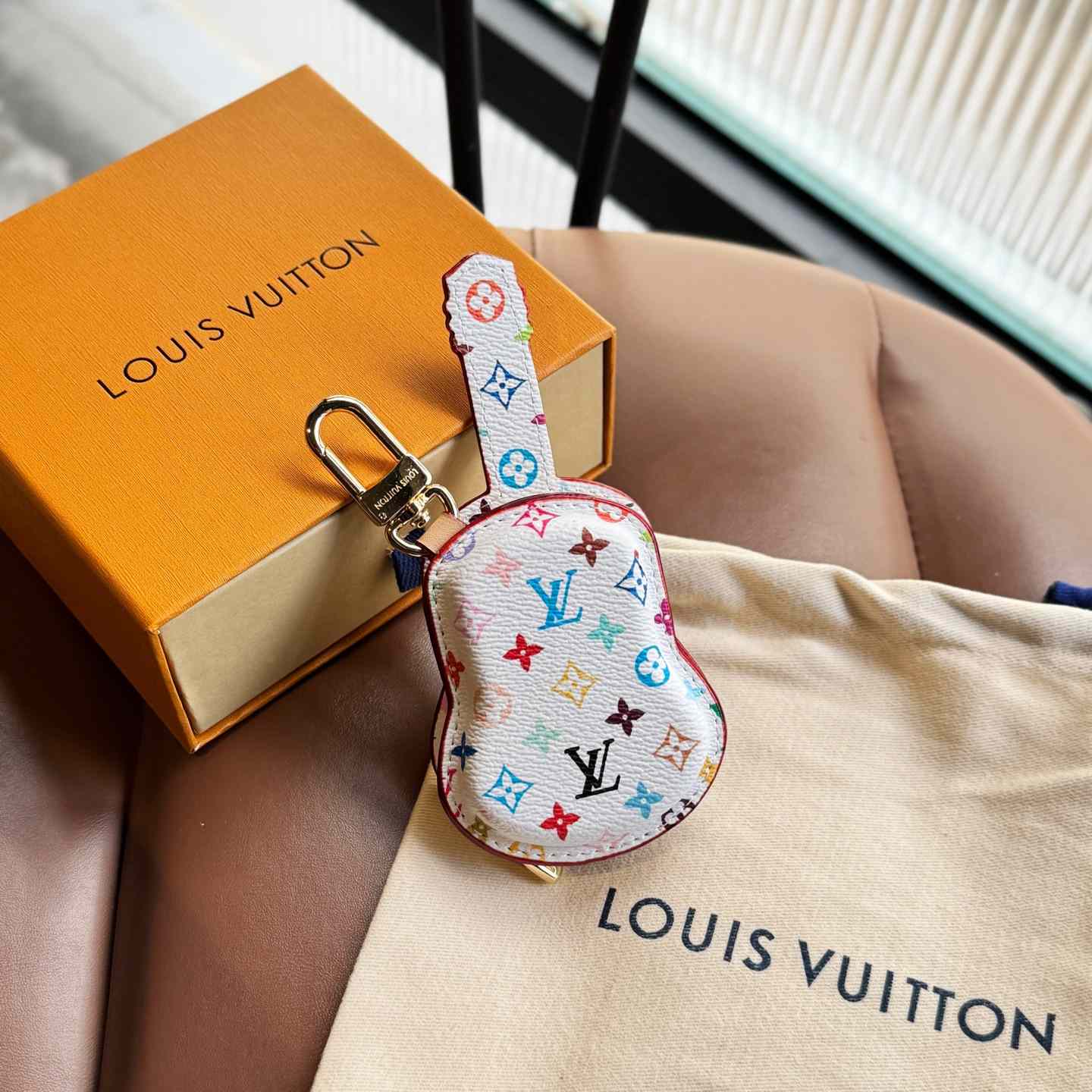 Louis Vuitton Guitar Pouch Bag Charm   M02032 - 