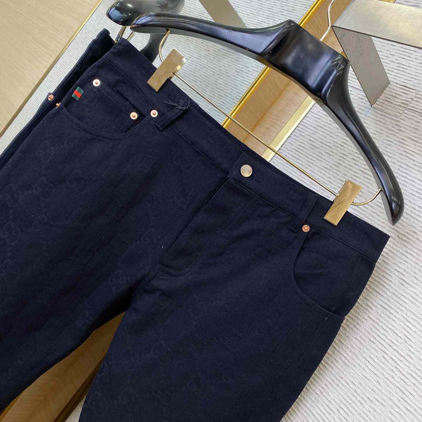 Gucci GG Denim Jacquard Jacket And Jeans - 