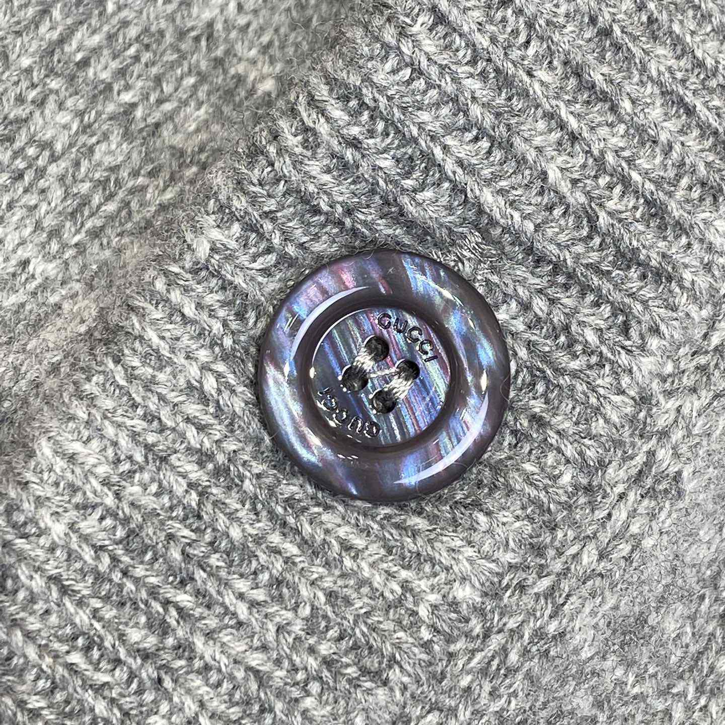 Gucci Wool Cashmere Cardigan With Intarsia  - 