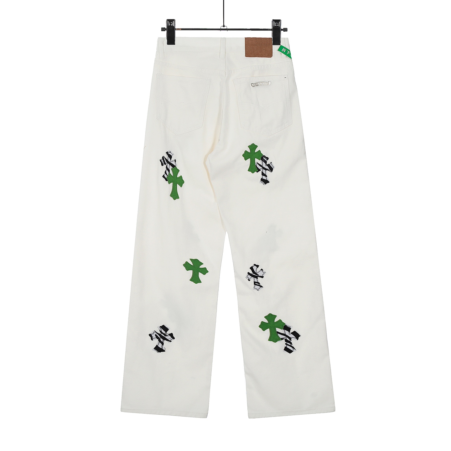 Chrome Hearts Cross Patch Jeans - DesignerGu