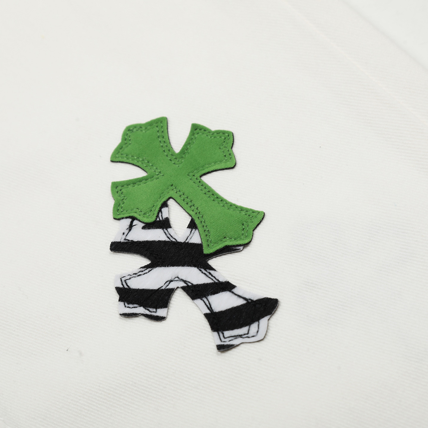 Chrome Hearts Cross Patch Jeans - DesignerGu