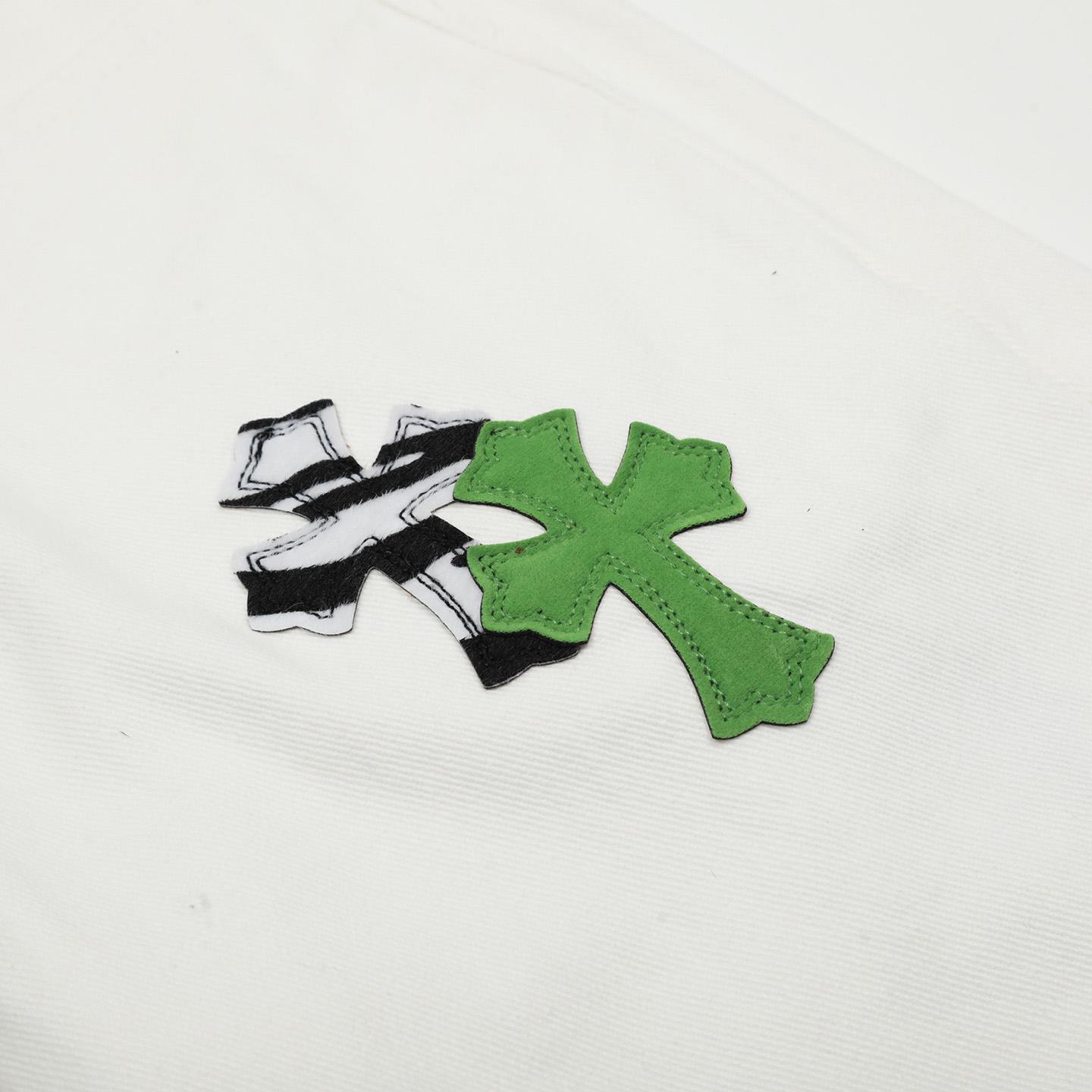 Chrome Hearts Cross Patch Jeans - DesignerGu