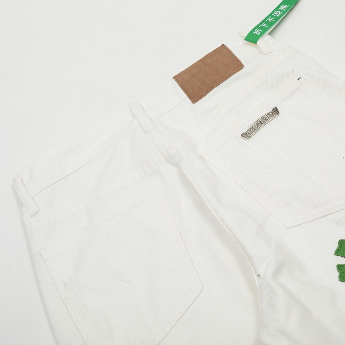 Chrome Hearts Cross Patch Jeans - DesignerGu