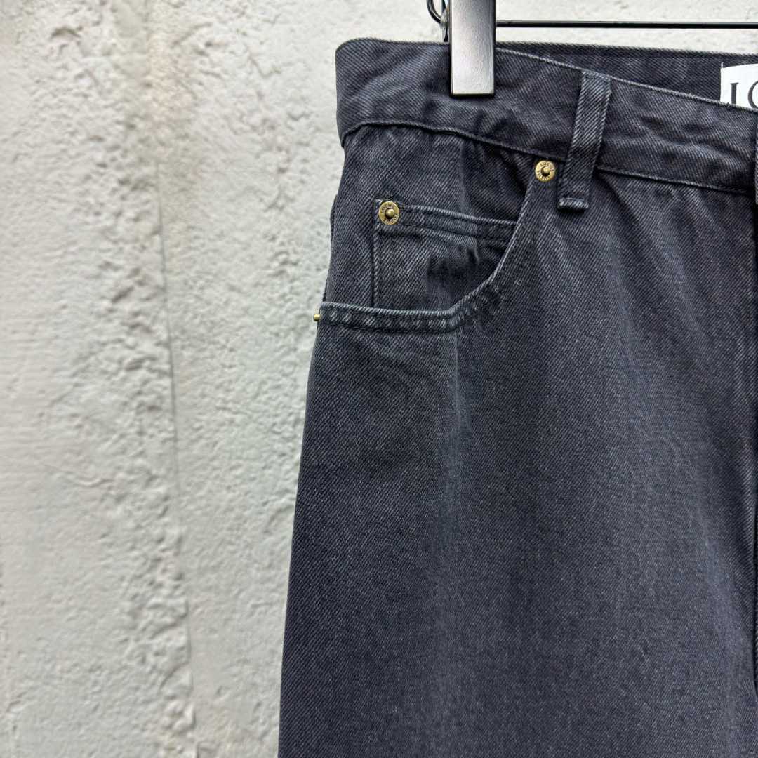 Loewe Anagram Baggy Jeans In Denim - 