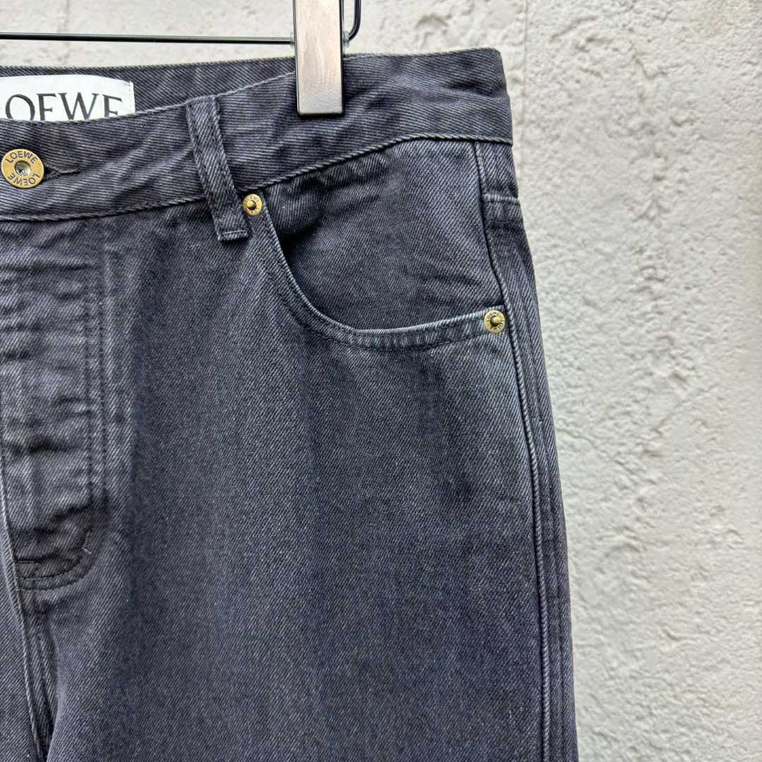 Loewe Anagram Baggy Jeans In Denim - 