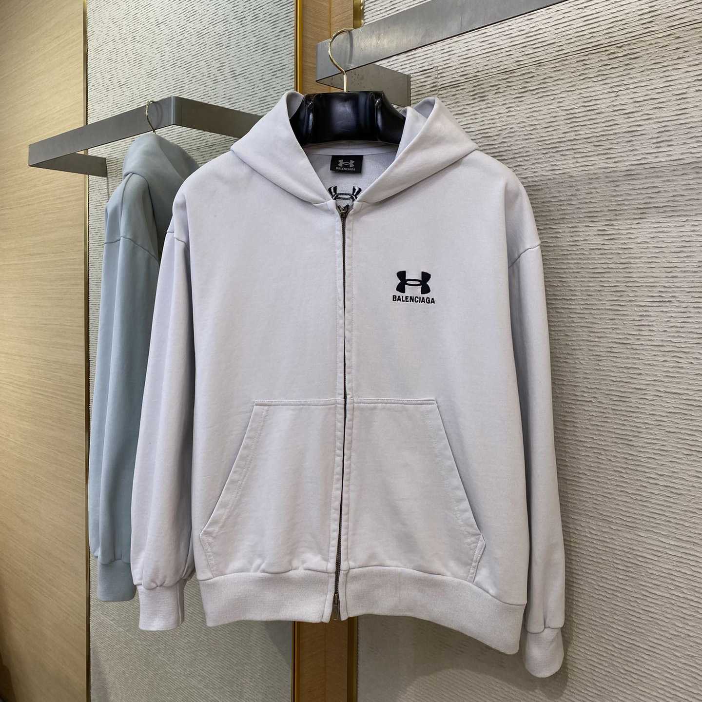 Balenciaga Under Armour® Zip-Up Hoodie And Sweatpants  - 