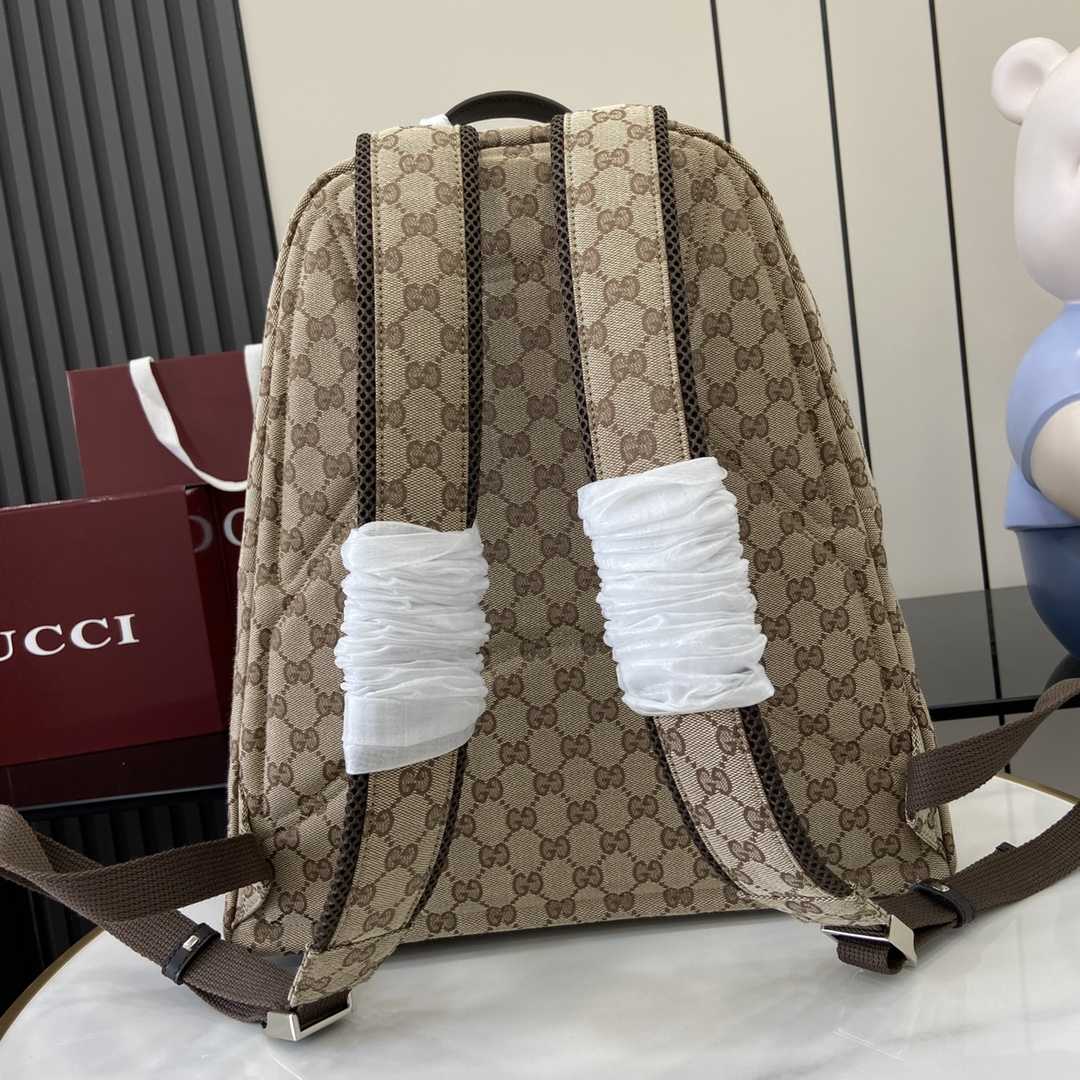Gucci Medium GG Backpack With Web - 