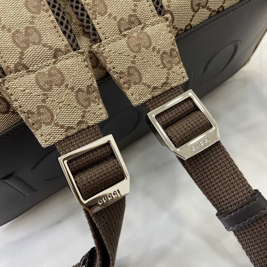 Gucci Medium GG Backpack With Web - 