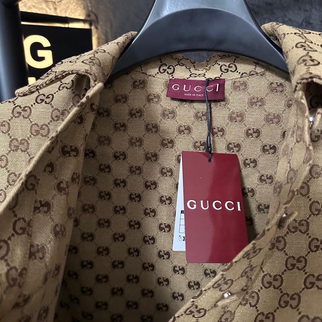 Gucci Canvas Short Sleeve Shirt - DesignerGu