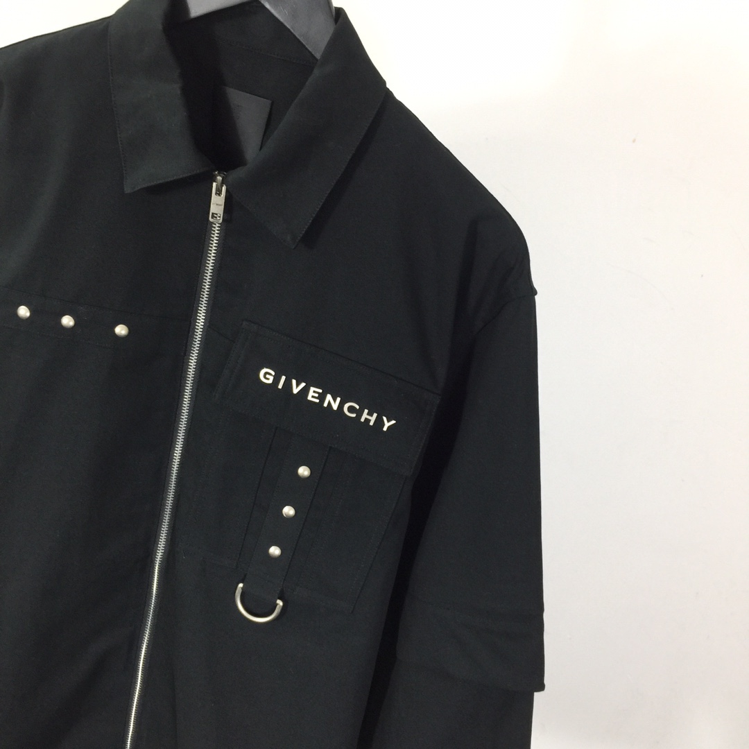 Givenchy Zip-up Cotton Shirt - 