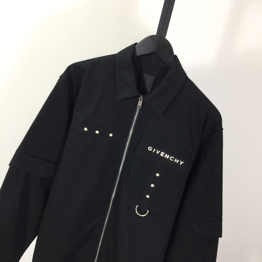 Givenchy Zip-up Cotton Shirt - 