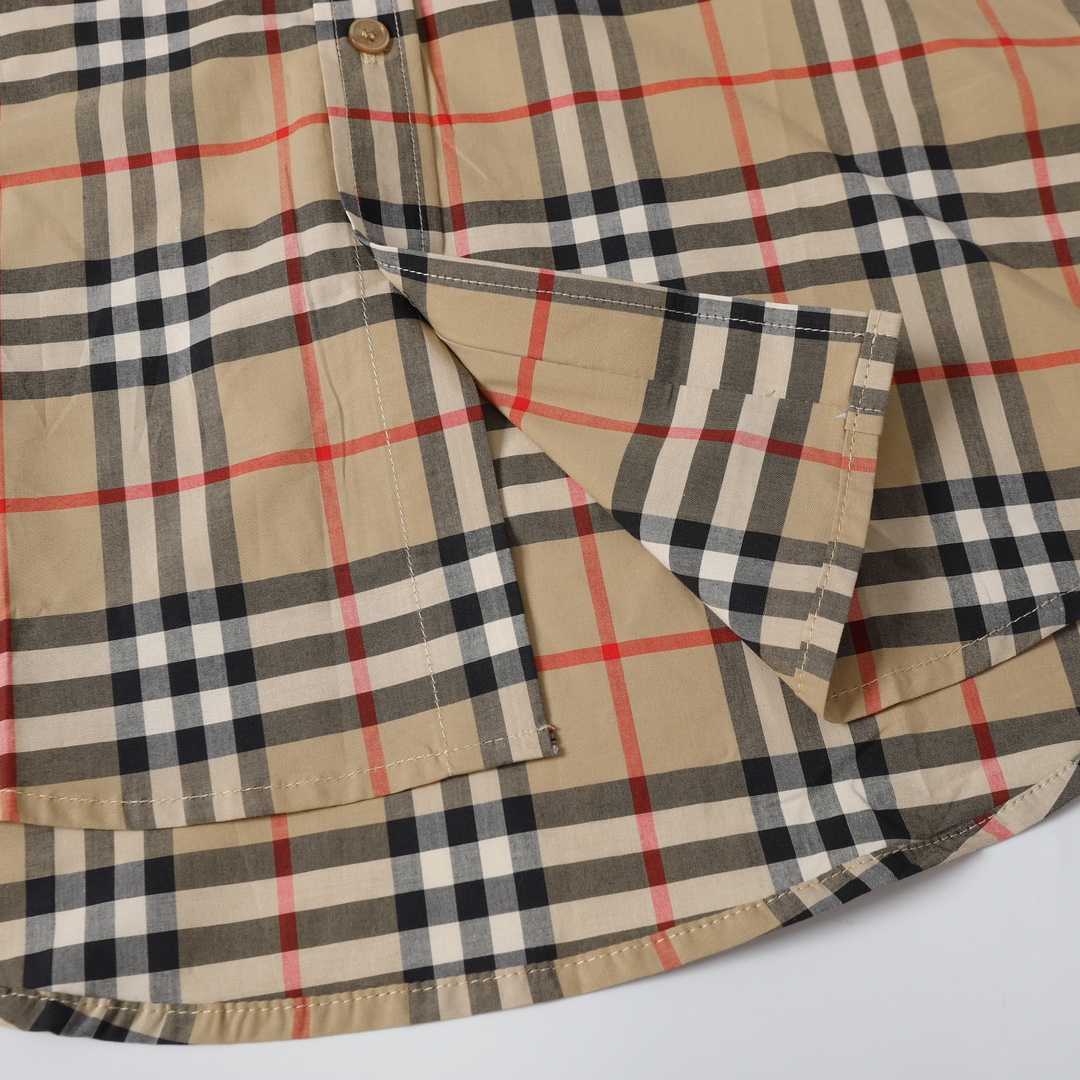 Burberry  Check Stretch Cotton Shirt - 