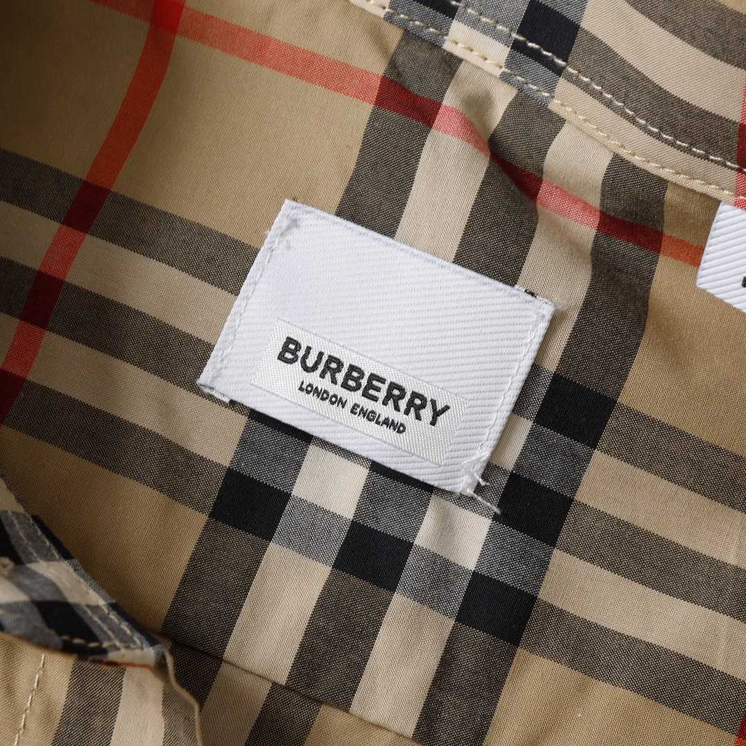 Burberry  Check Stretch Cotton Shirt - 