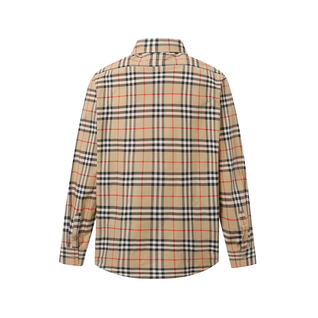 Burberry  Check Stretch Cotton Shirt - 