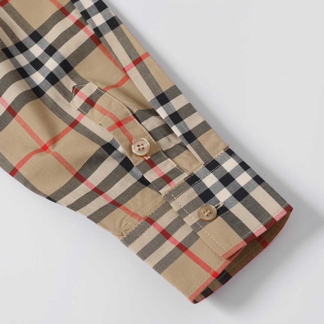 Burberry  Check Stretch Cotton Shirt - 
