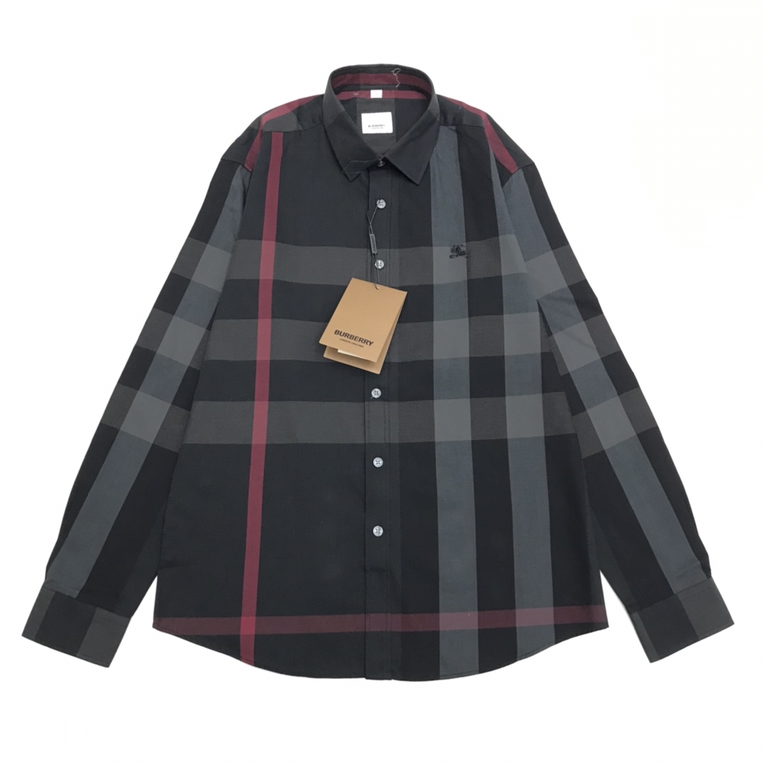 Burberry Check Stretch Shirt  - DesignerGu