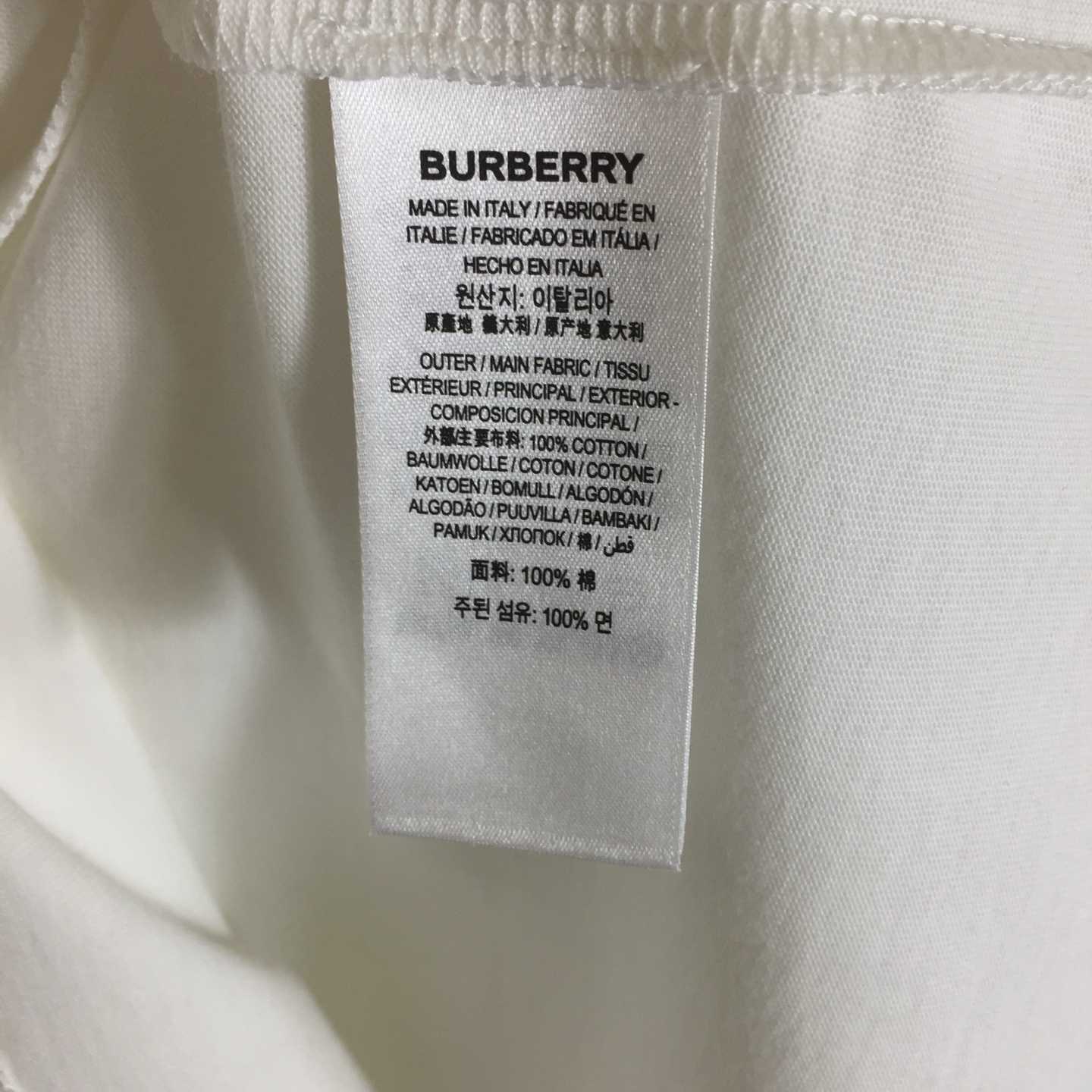Burberry Cross Stitch EKD​ Cotton T-shirt - DesignerGu