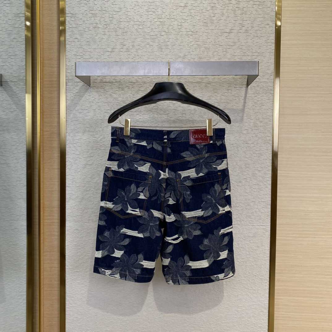 Gucci Denim Jacquard Pant  - DesignerGu
