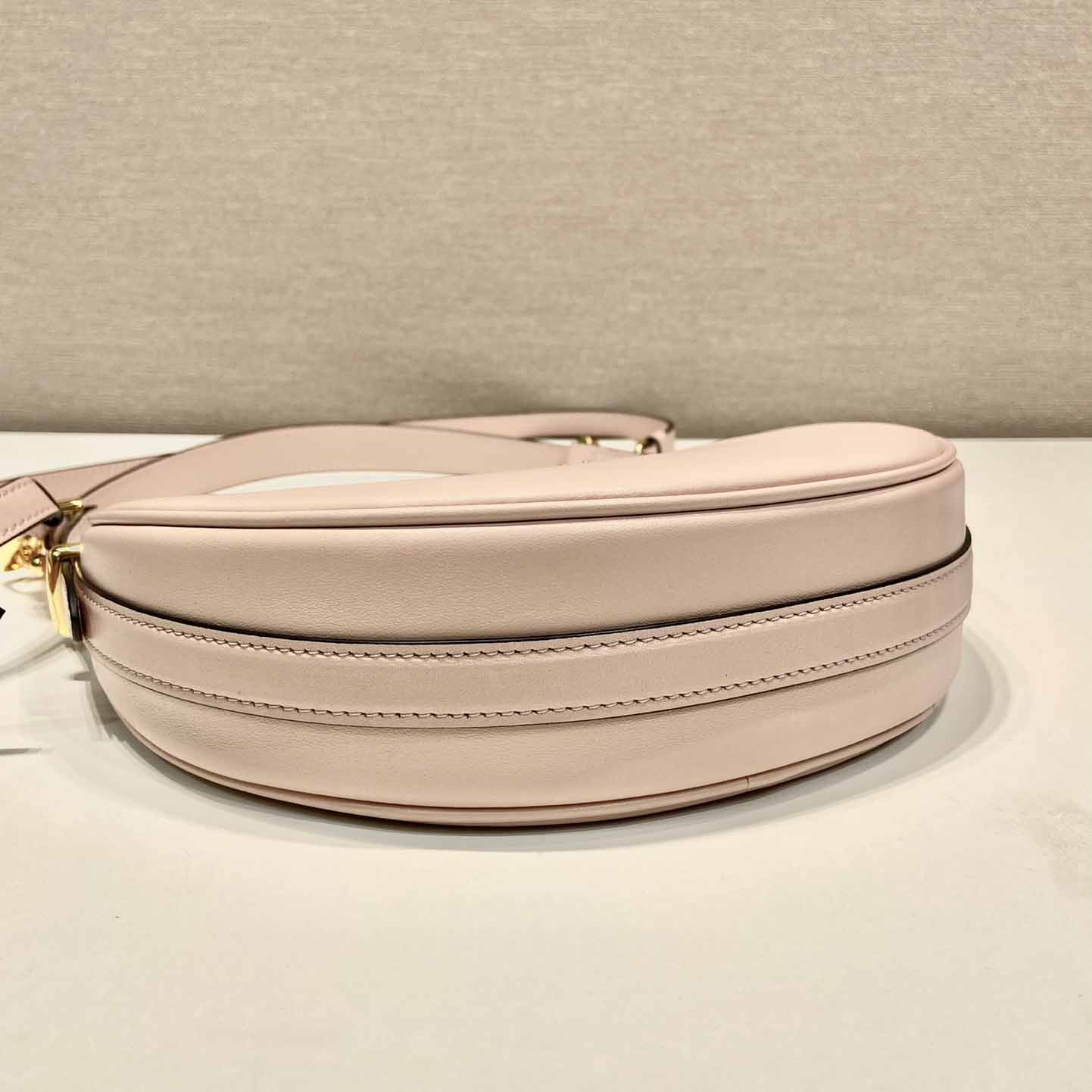 Prada Arqué Small Leather Shoulder Bag - 
