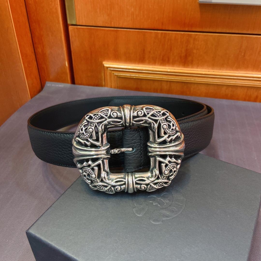 Chrome Hearts Leather Belt   - 