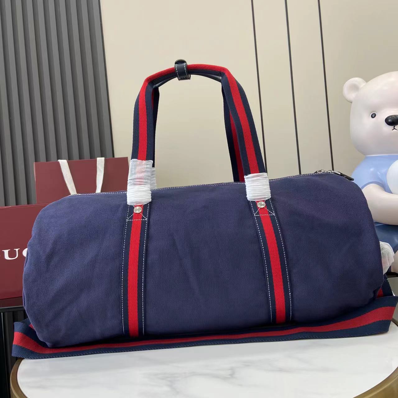 Gucci Large Printed Canvas Duffle Bag - 