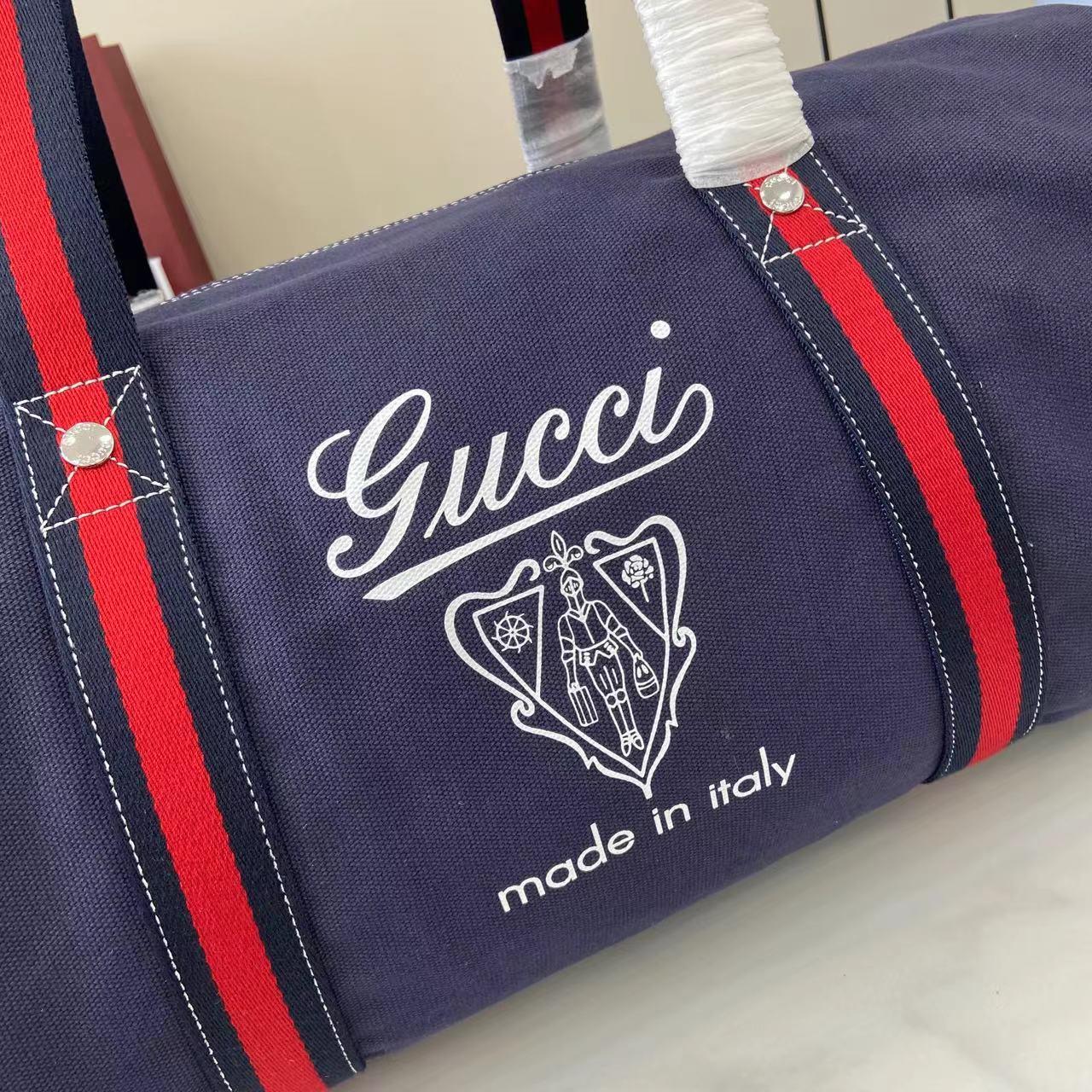 Gucci Large Printed Canvas Duffle Bag - 