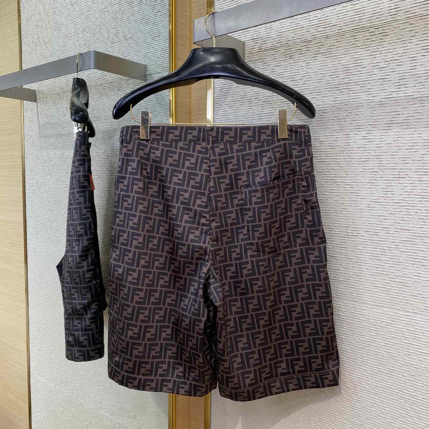 Fendi Brown Silk Short - 