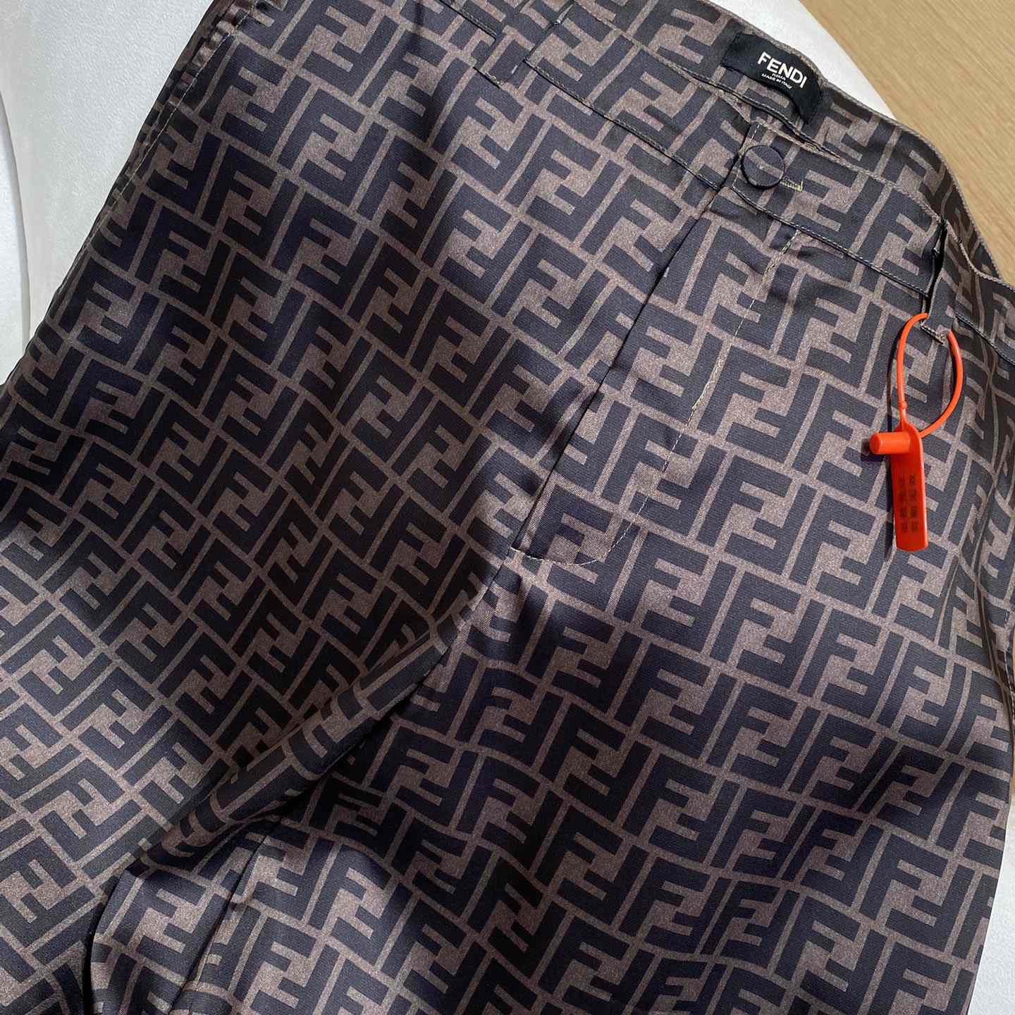 Fendi Brown Silk Short - 