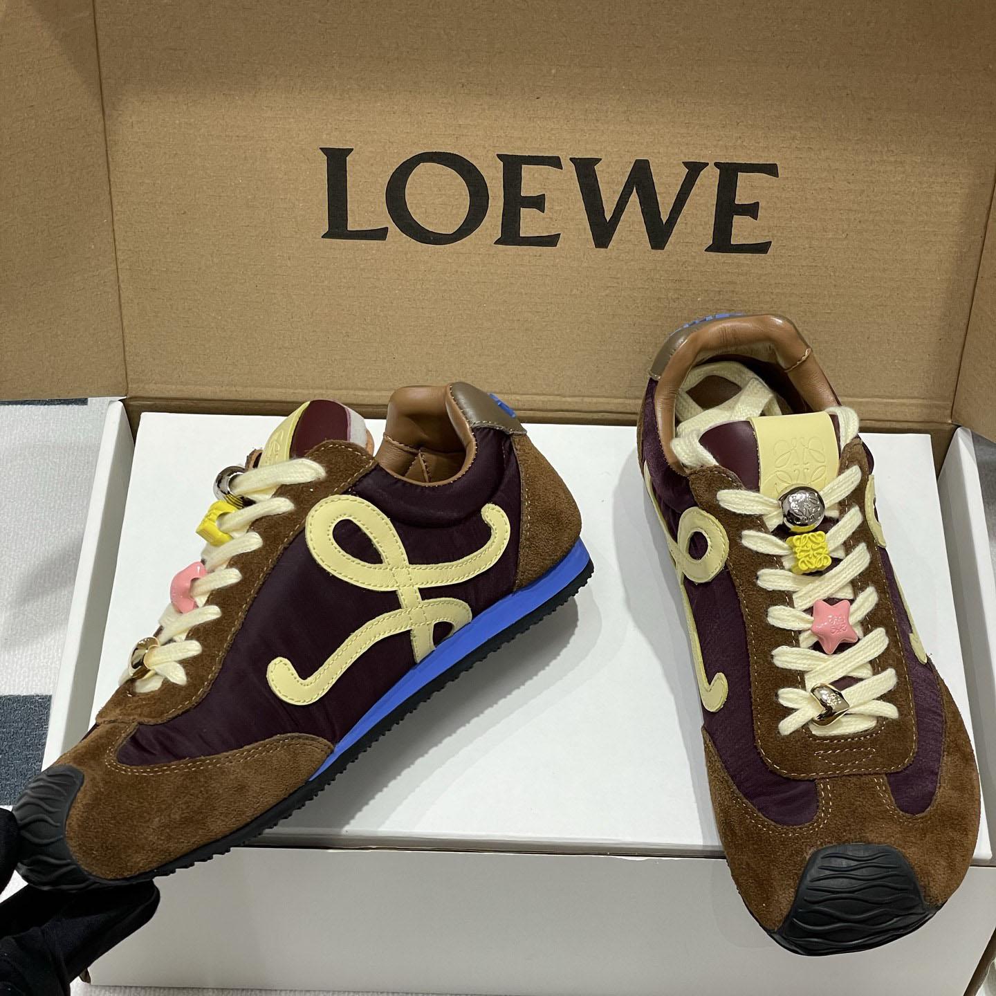 Loewe Ballet Runner 2.0 In Nylon And Calfskin - 