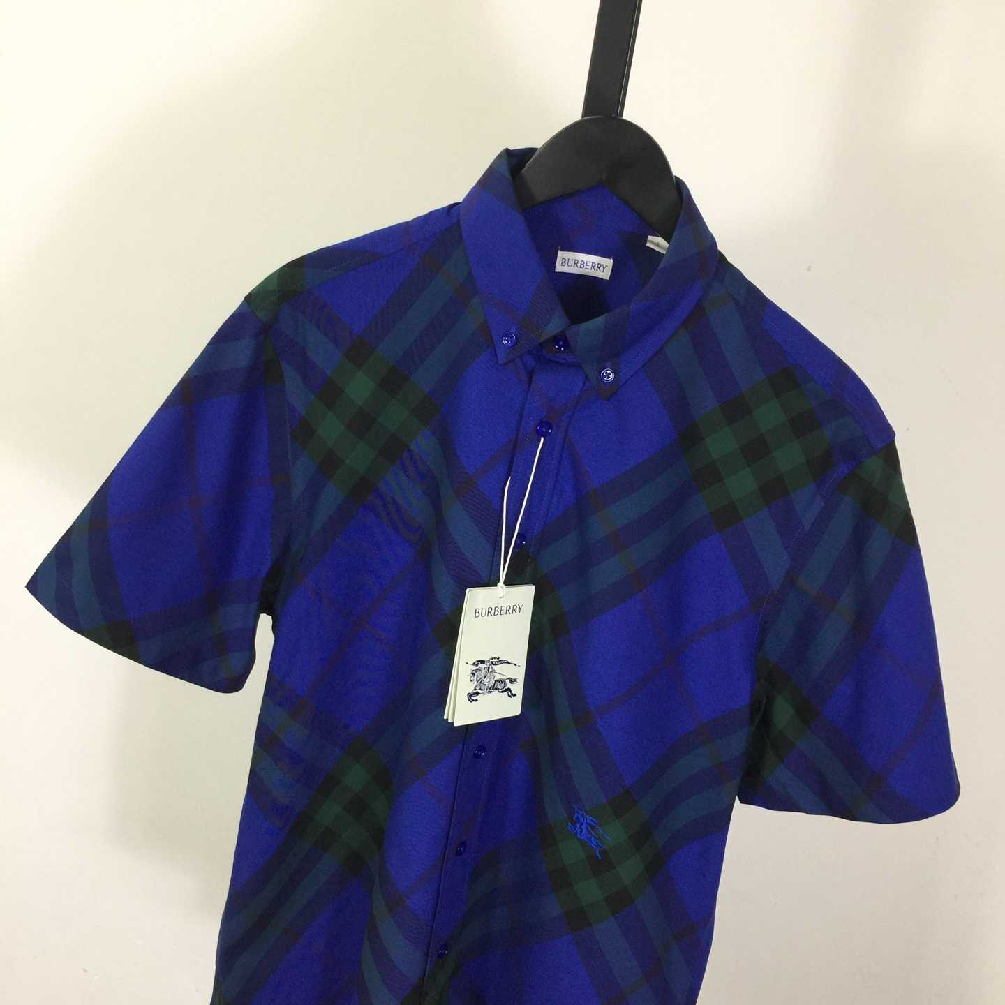 Burberry Men's Check cotton shirt - DesignerGu