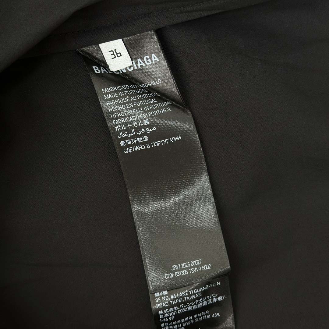 Balenciaga Large Fit Shirt In White Cotton Poplin - DesignerGu