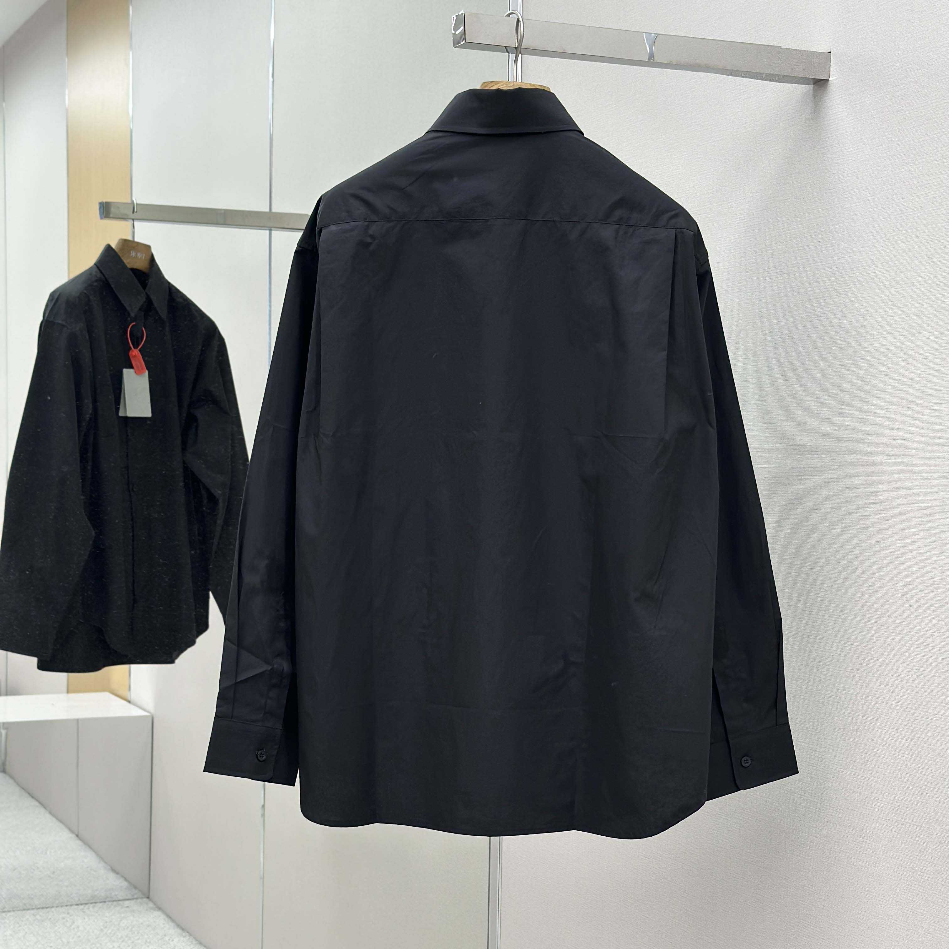 Balenciaga Large Fit Shirt In White Cotton Poplin - DesignerGu