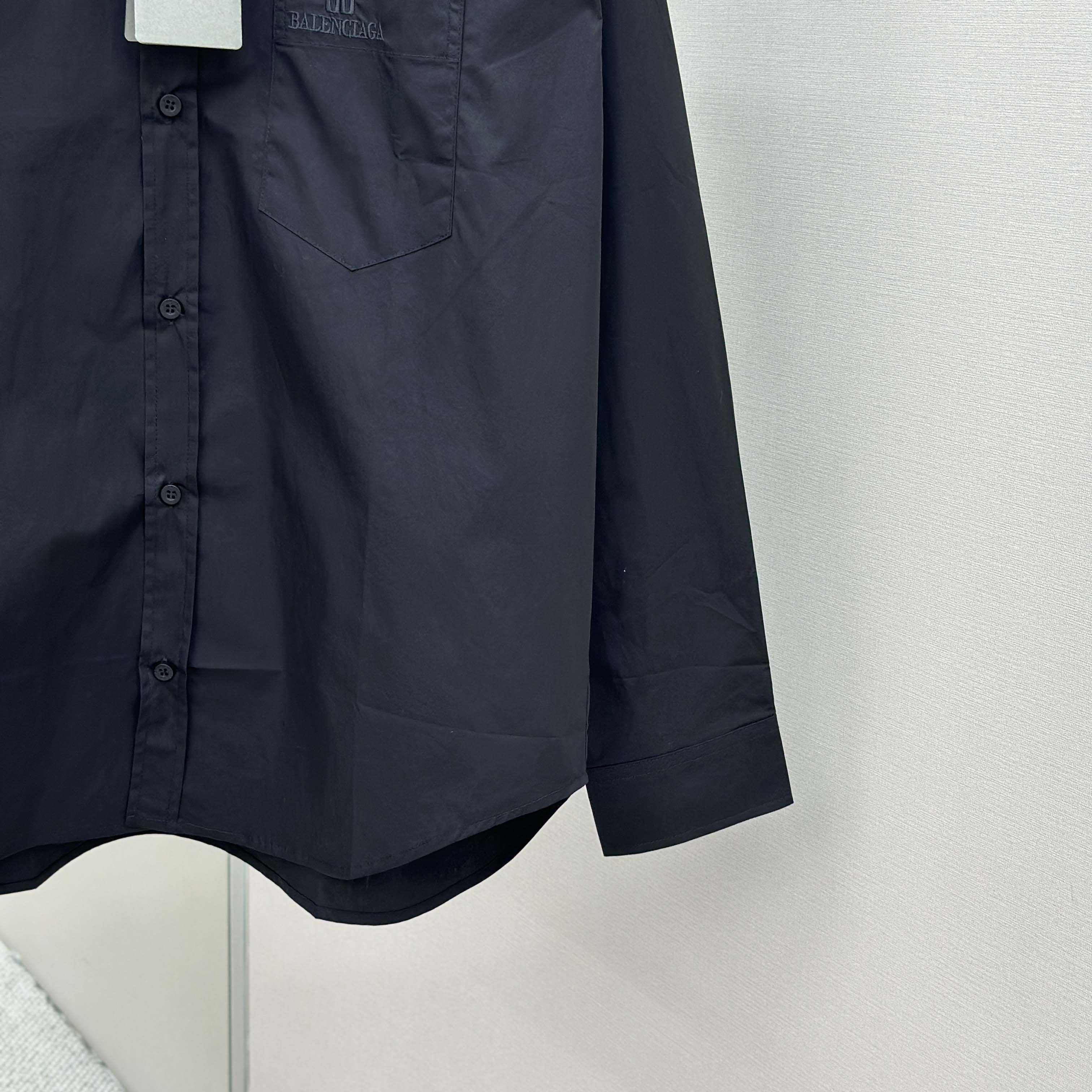 Balenciaga Large Fit Shirt In White Cotton Poplin - DesignerGu