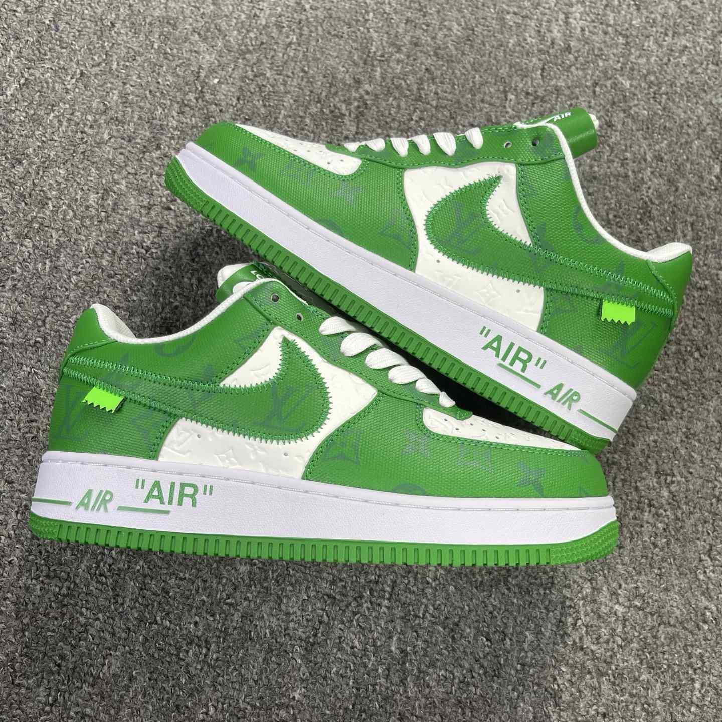 Nike x Louis Vuitton Air Force 1 Low "Virgil Abloh - White/Green" sneakers - DesignerGu