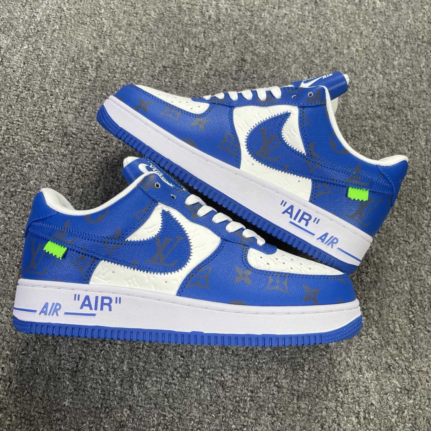 Nike x Louis Vuitton Air Force 1 Low "Virgil Abloh - White/Blue" sneakers - DesignerGu