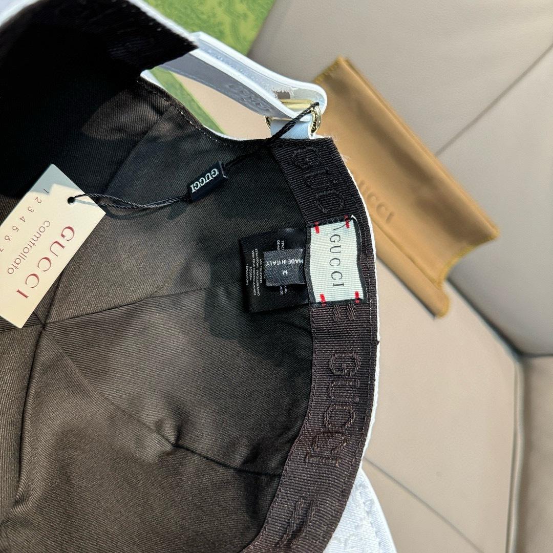 Gucci Original GG Canvas Baseball Hat With Web - DesignerGu