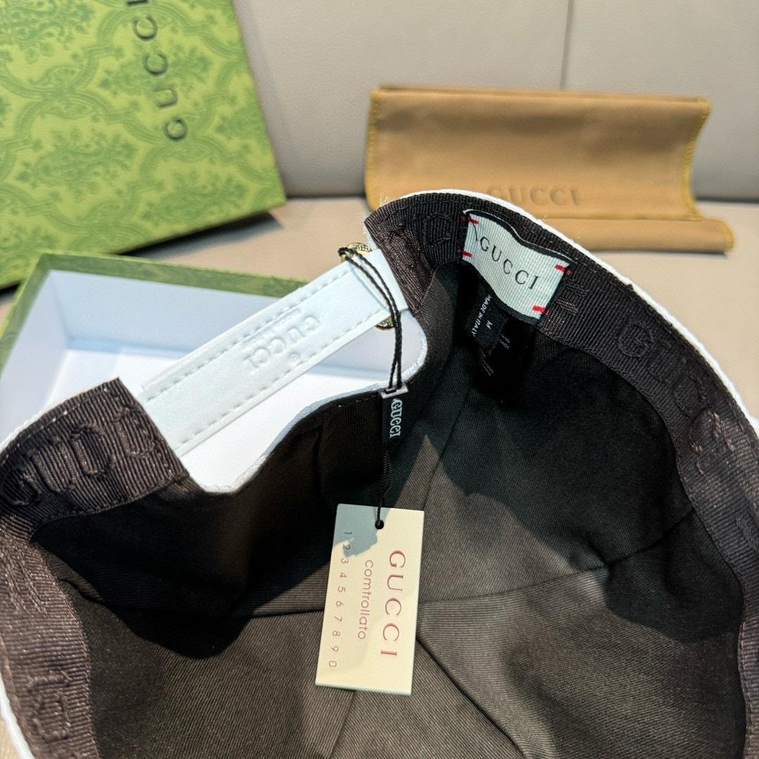 Gucci Original GG Canvas Baseball Hat With Web - DesignerGu