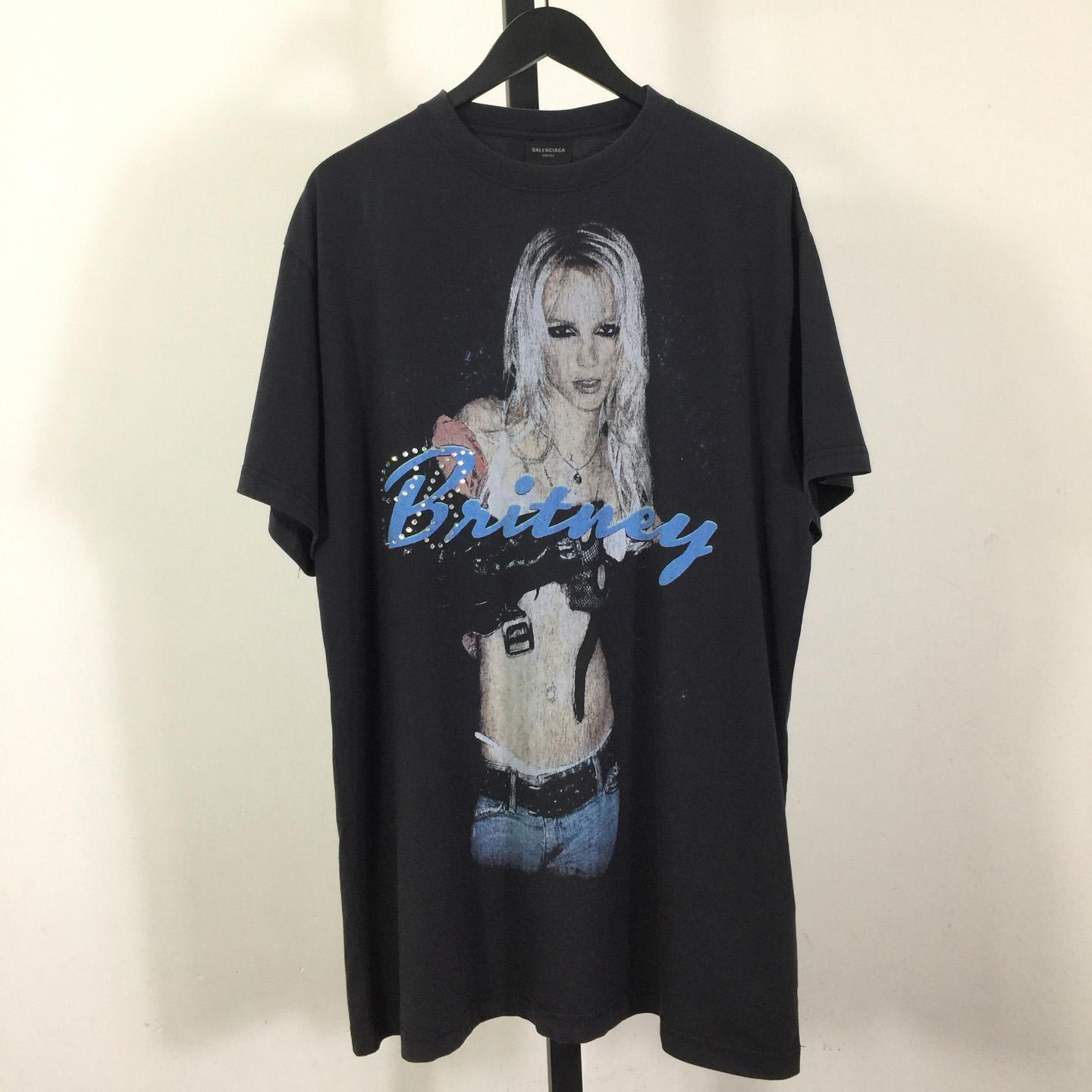 Balenciaga Music | Britney Spears Series Oversized T-Shirt  - DesignerGu