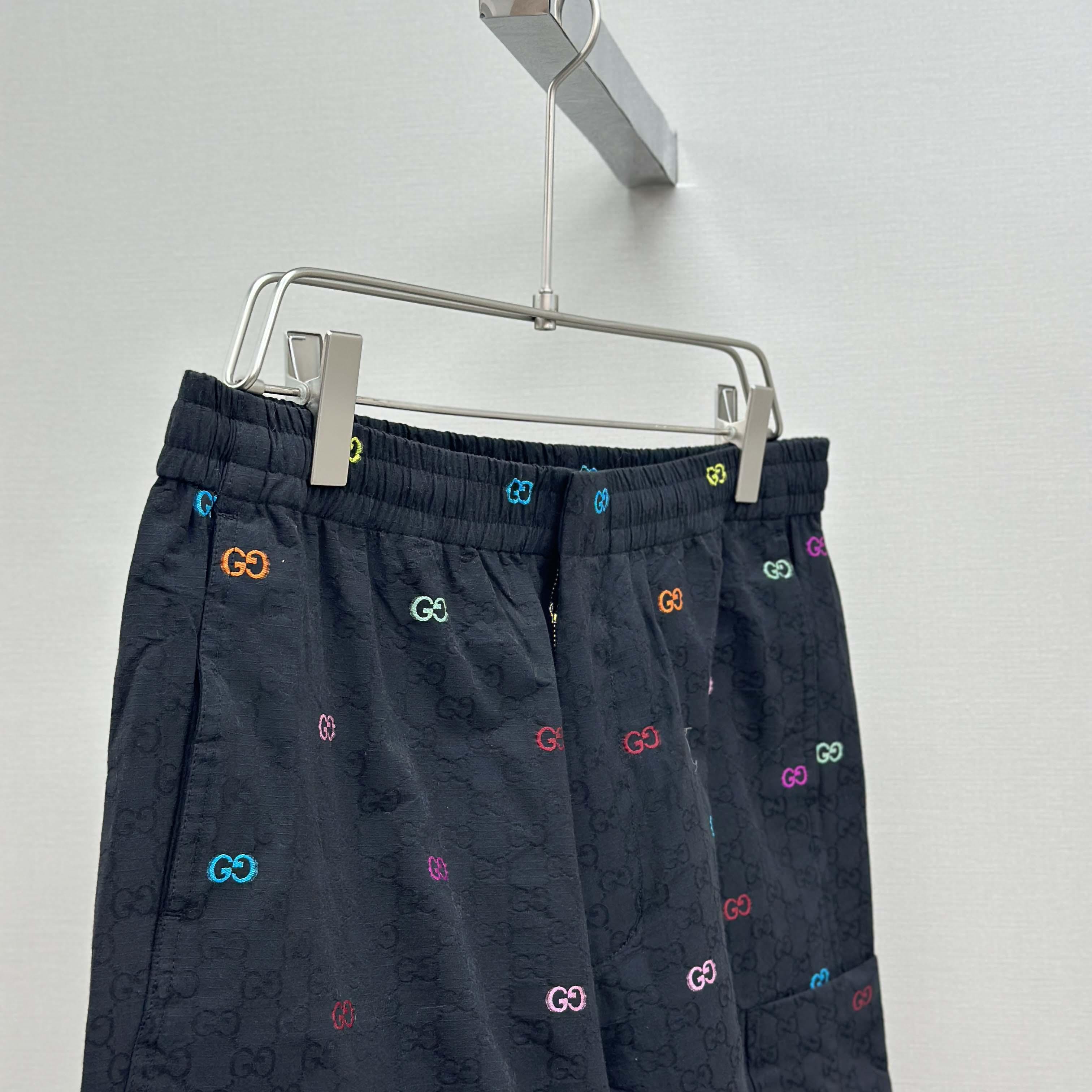 Gucci GG Cotton Ripstop Shorts - DesignerGu
