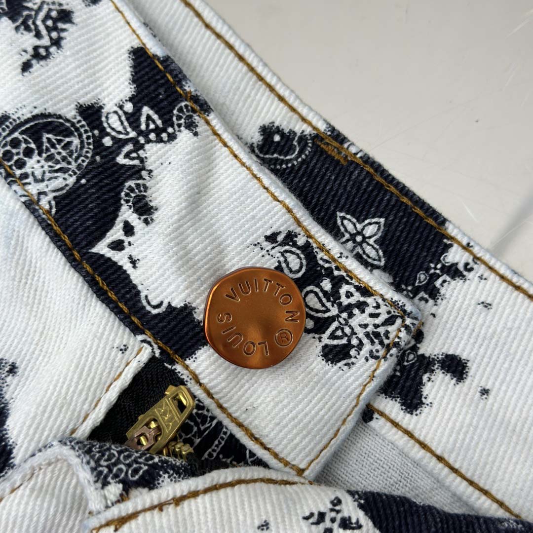 Louis Vuitton Monogram Denim Shorts - DesignerGu