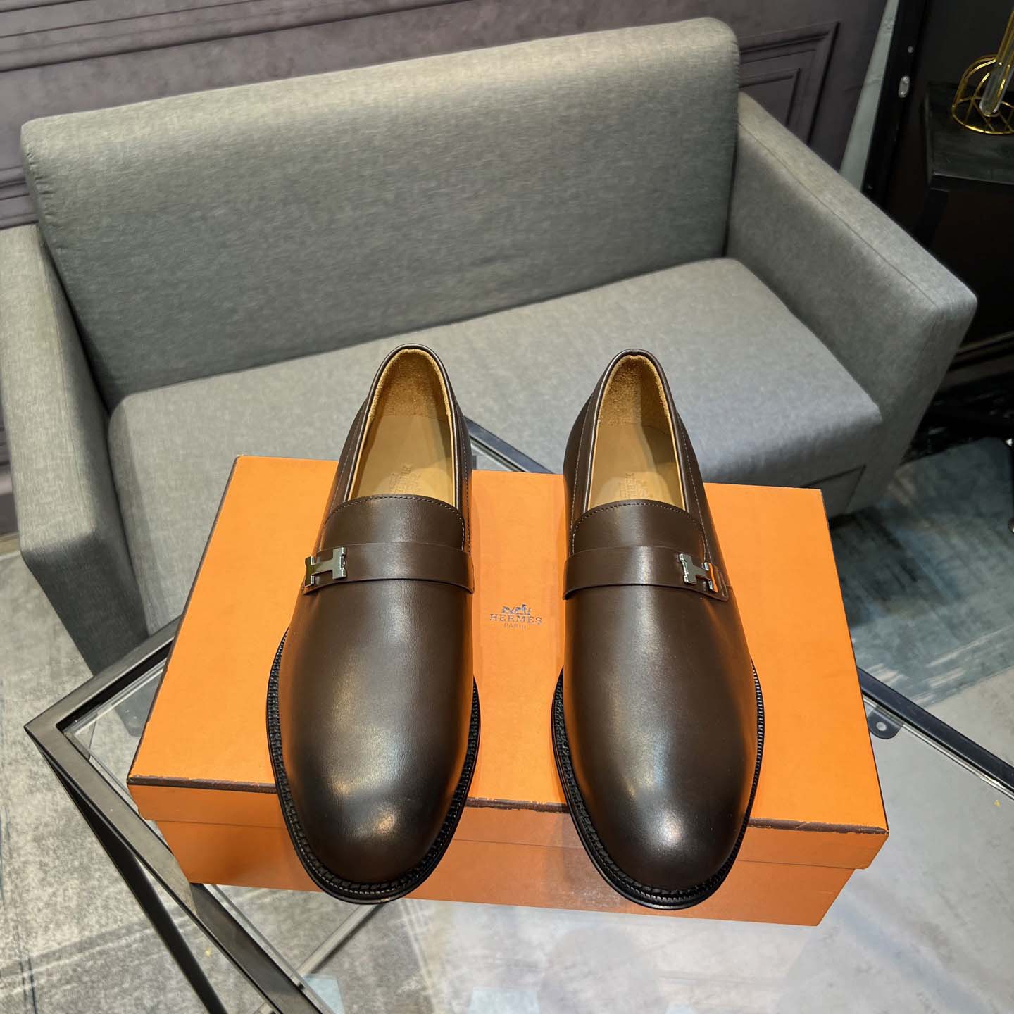 Hermes Leather Loafers  - DesignerGu