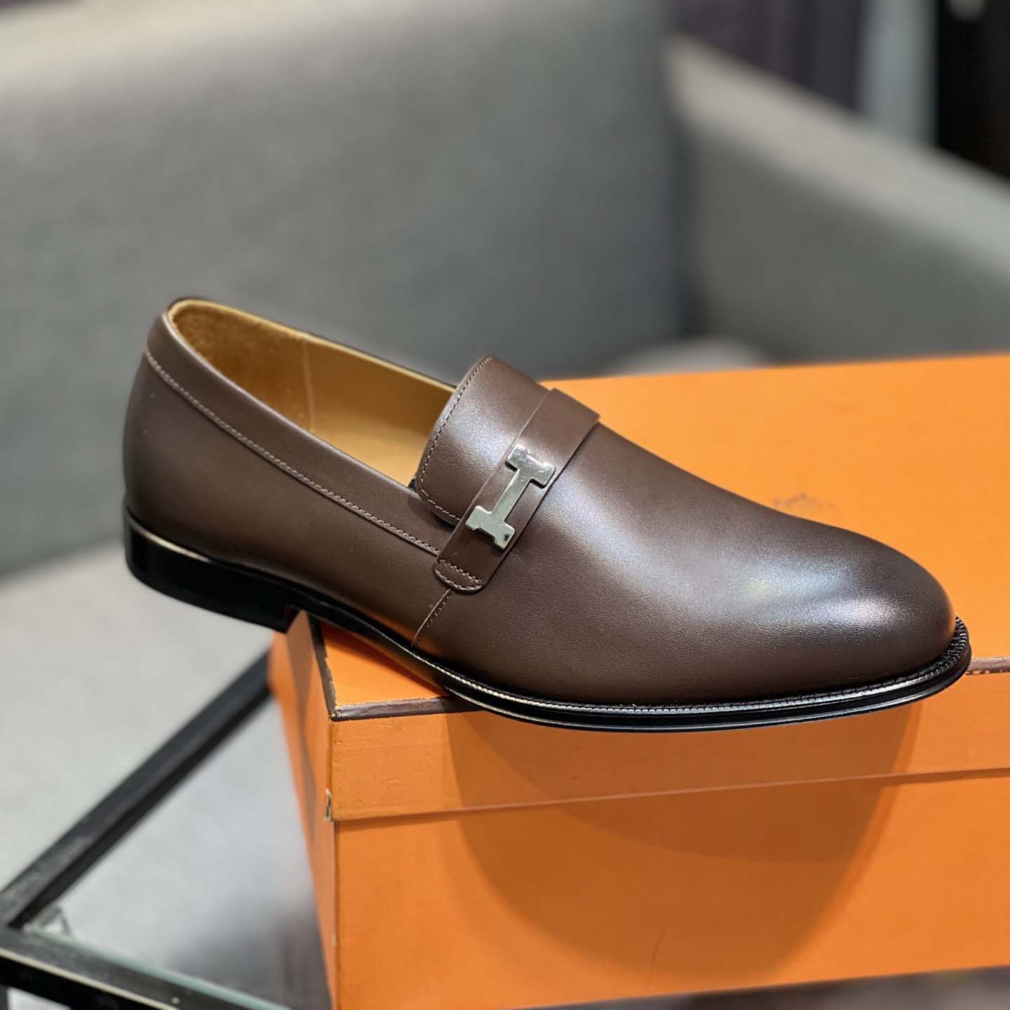 Hermes Leather Loafers  - DesignerGu