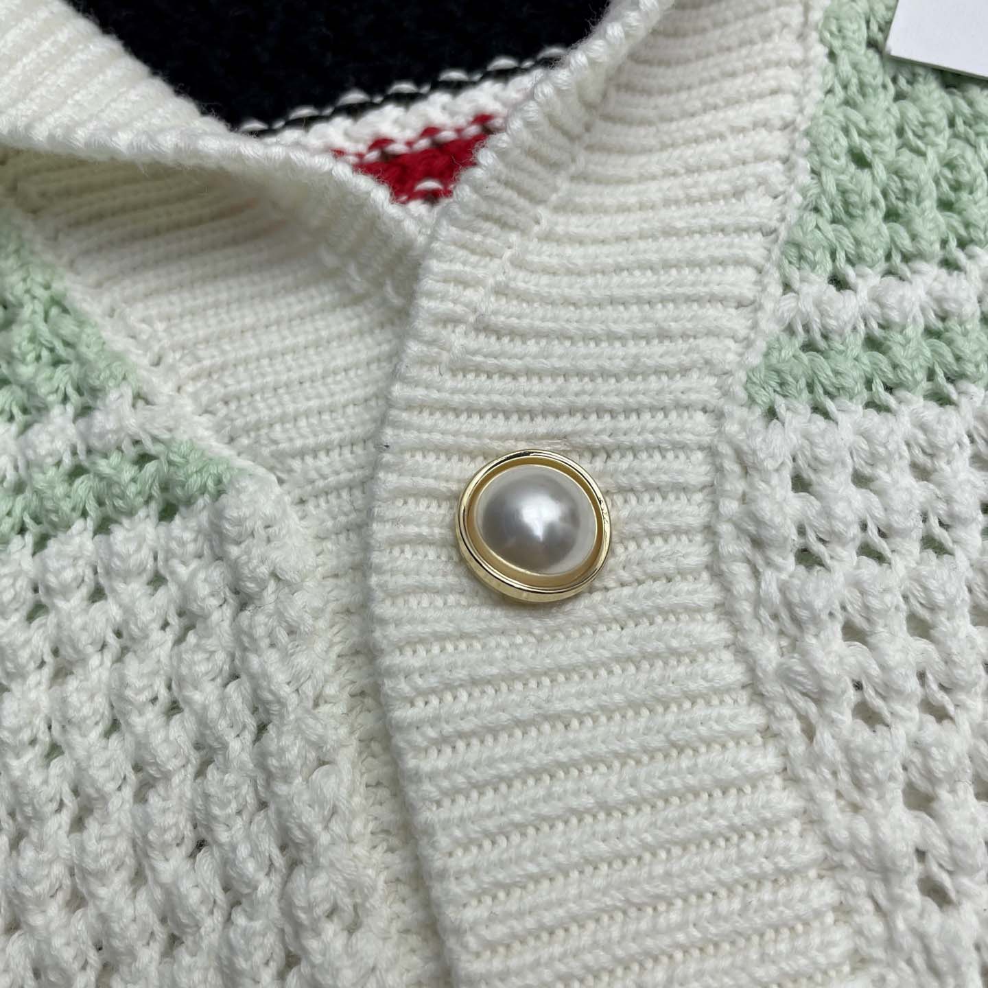 Casablanca Cotton Tennis Crochet Shacket - DesignerGu