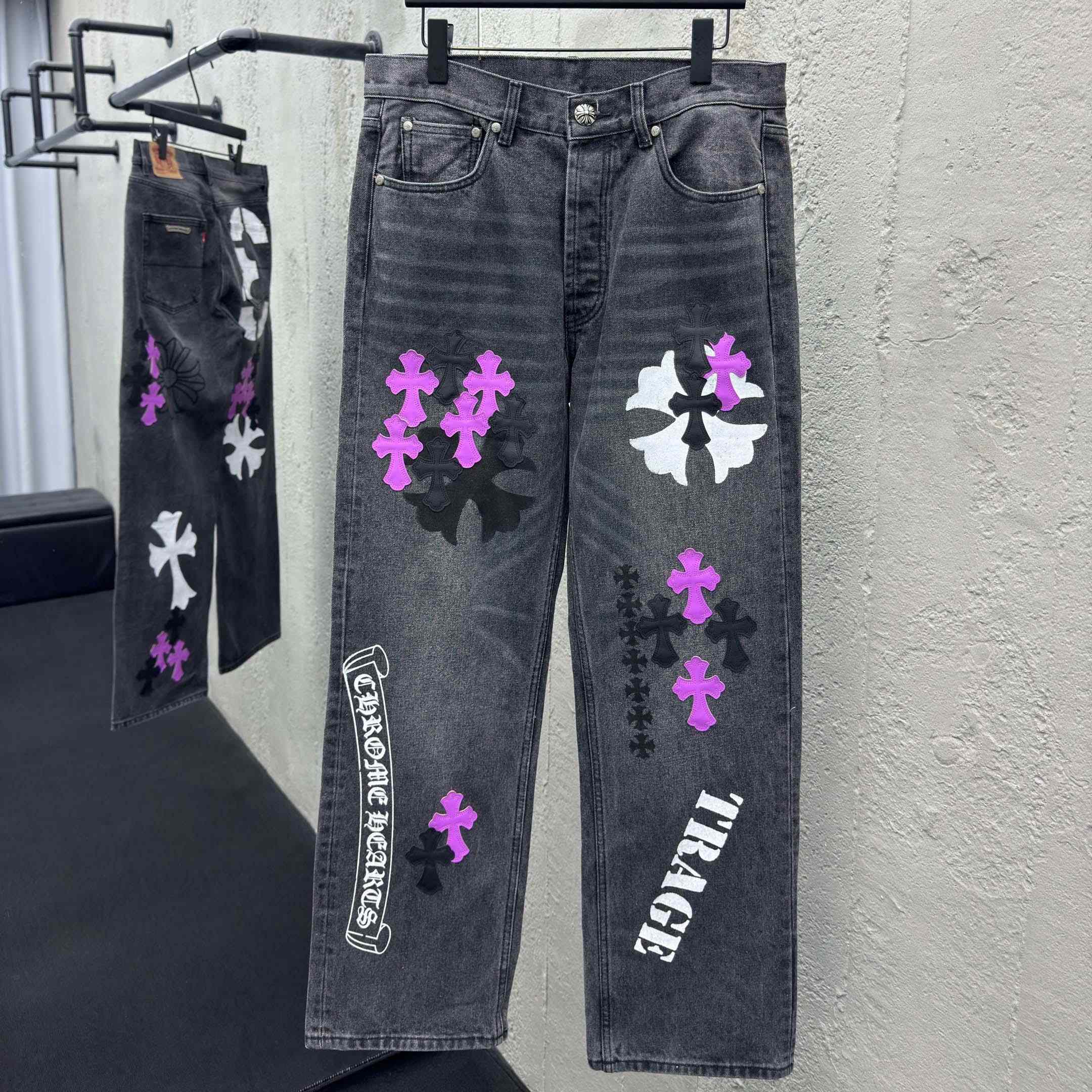 Chrome Hearts Cross Jeans - DesignerGu