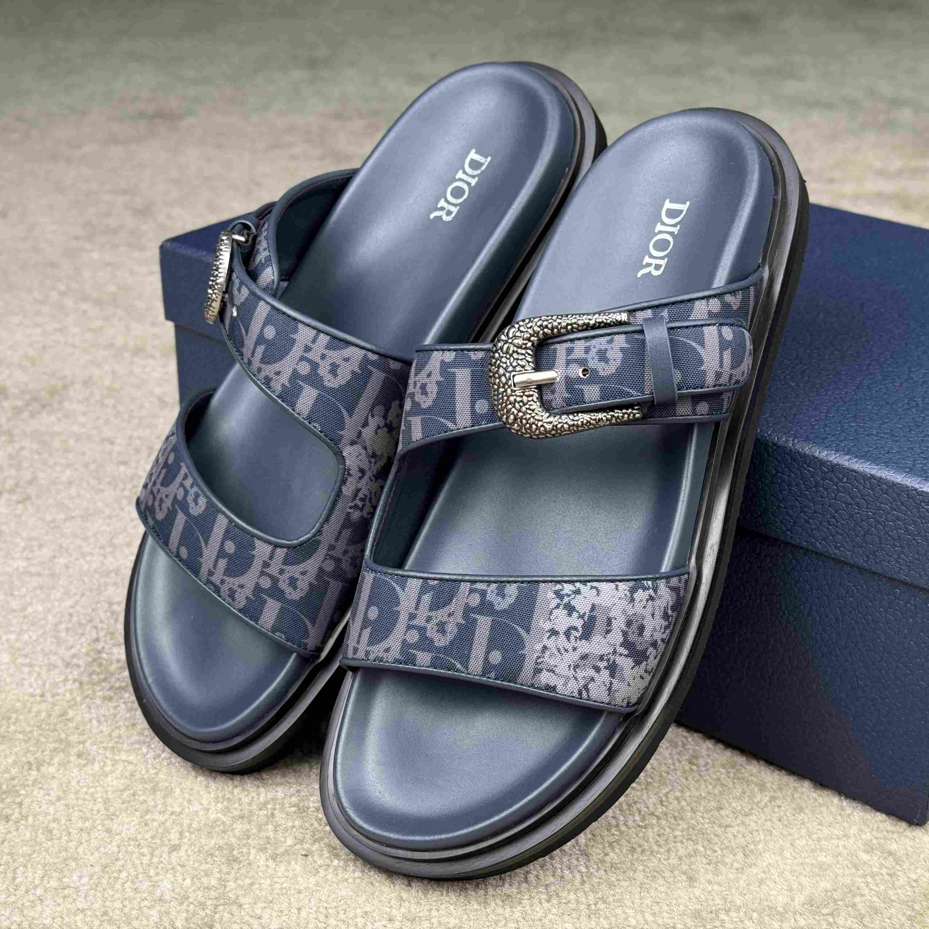 Denim Tears x Dior Aqua Sandal 'Dior Tears - Peace Sign' - DesignerGu