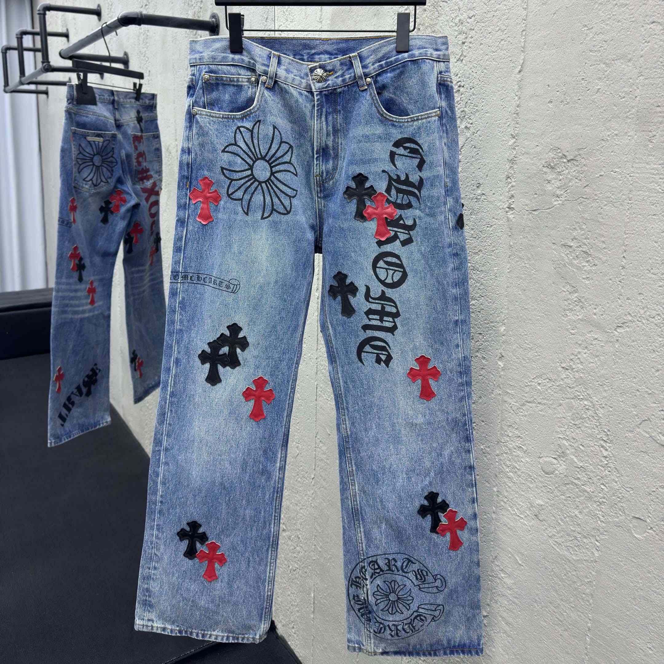 Chrome Hearts Cross Jeans - DesignerGu