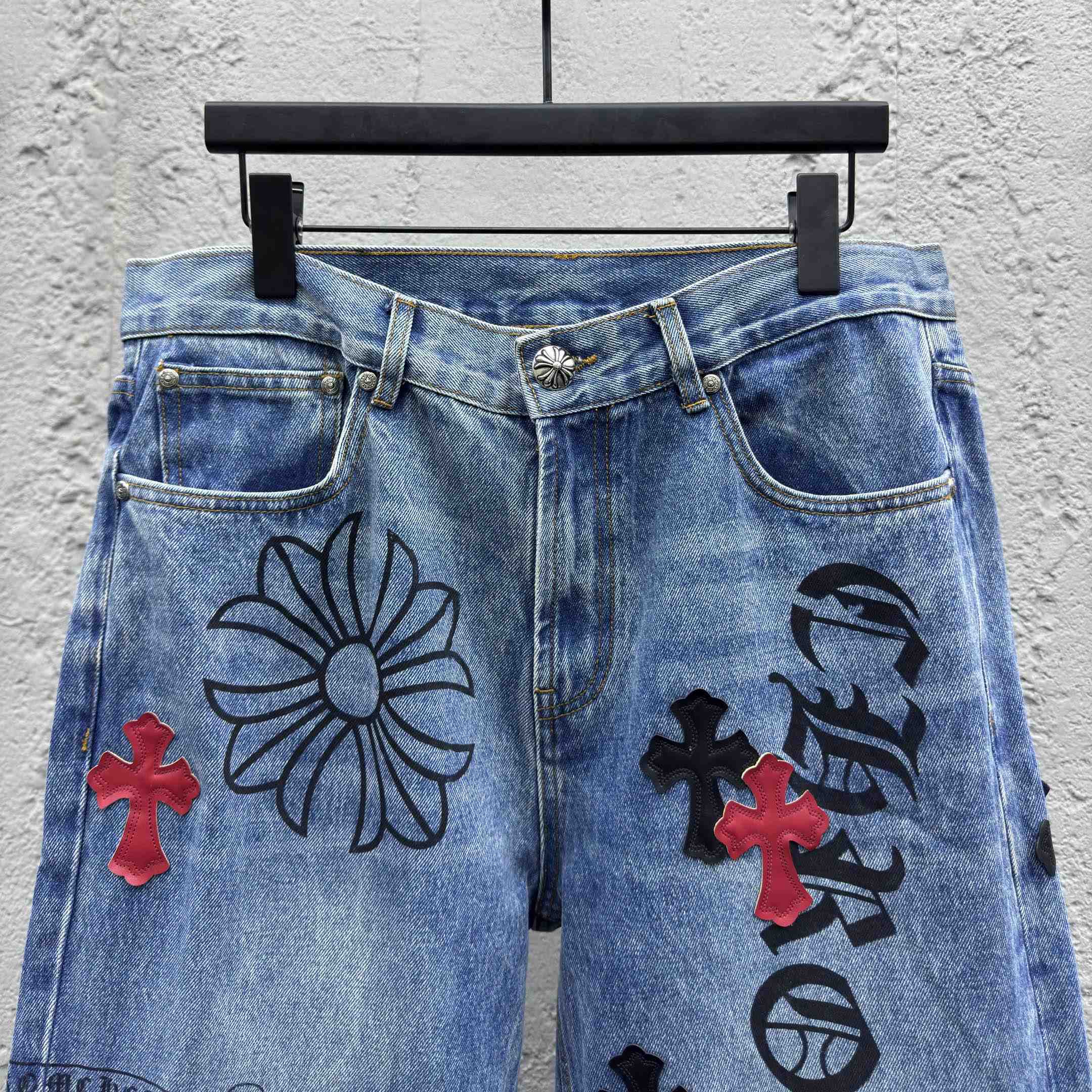 Chrome Hearts Cross Jeans - DesignerGu
