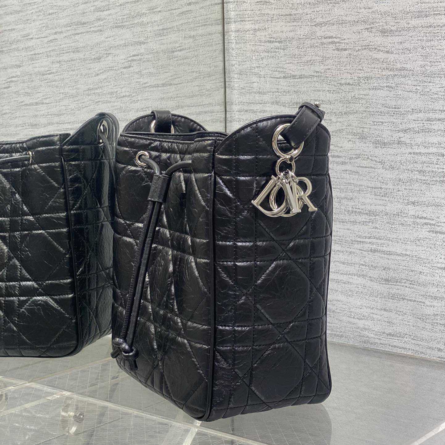 Dior Medium D-Motion Hobo Bucket Bag  - DesignerGu